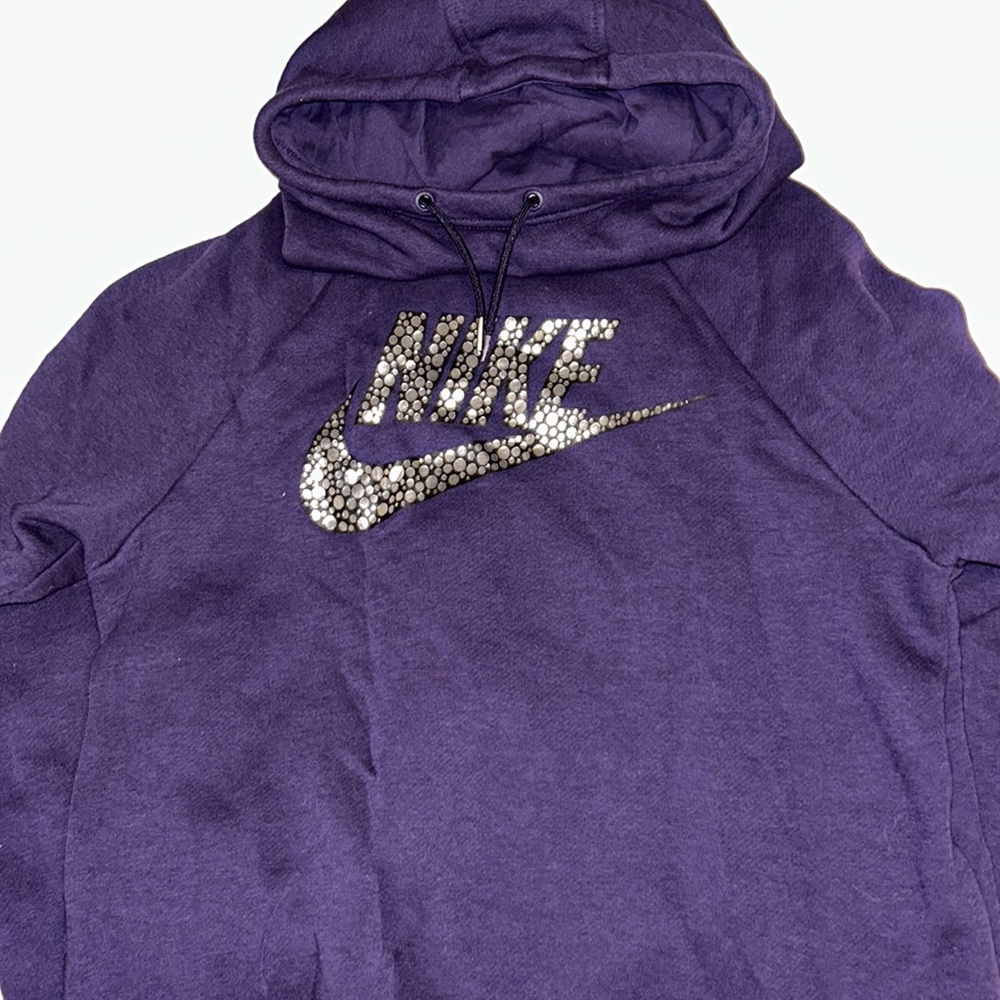 Purple Nike cowl neck hoodie